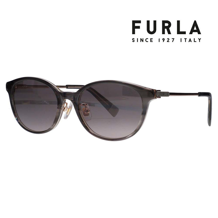 【正規品販売店】 FURLA フルラ サングラス SFU851J 06BZ 52 ウェリントン オーバル セル ジャパンモデル レディース