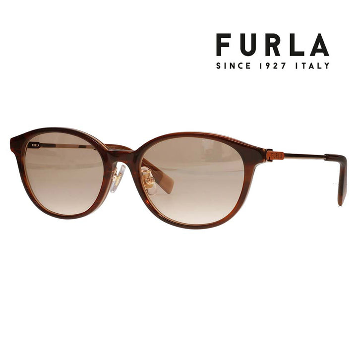 【正規品販売店】 FURLA フルラ サングラス SFU851J 09LF 52 調光 ウェリントン オーバル セル ジャパンモデル レディース