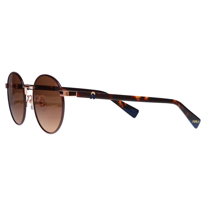 【正規品販売店】 FURLA フルラ サングラス SFU854J 05AJ 51 ラウンド メタル ジャパンモデル レディース