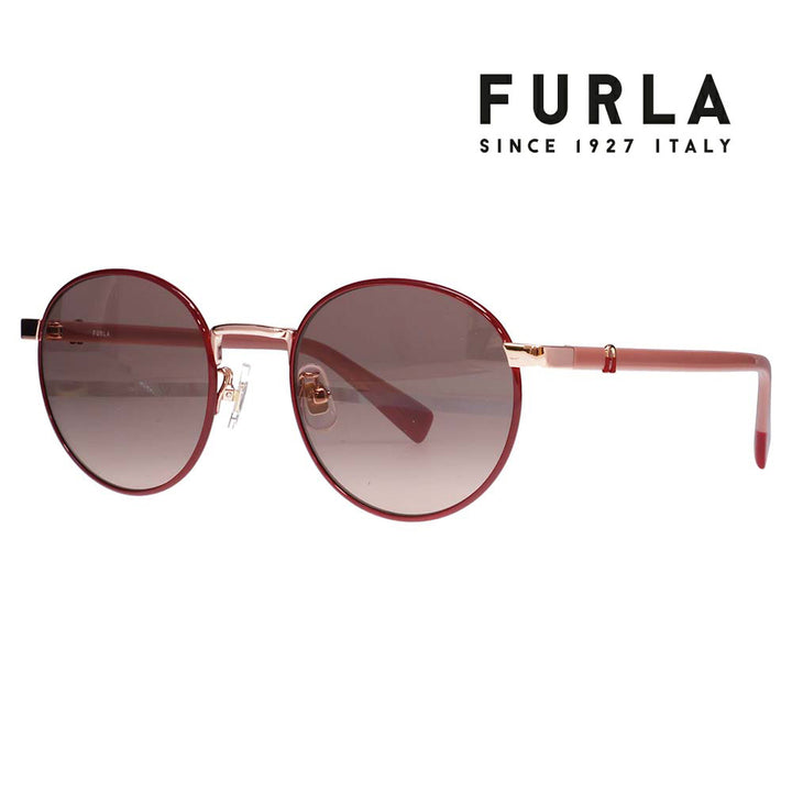 【正規品販売店】 FURLA フルラ サングラス SFU854J 0S02 51 ラウンド メタル ジャパンモデル レディース