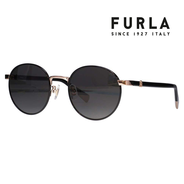 【正規品販売店】 FURLA フルラ サングラス SFU854J 177P 51 ラウンド メタル ジャパンモデル レディース