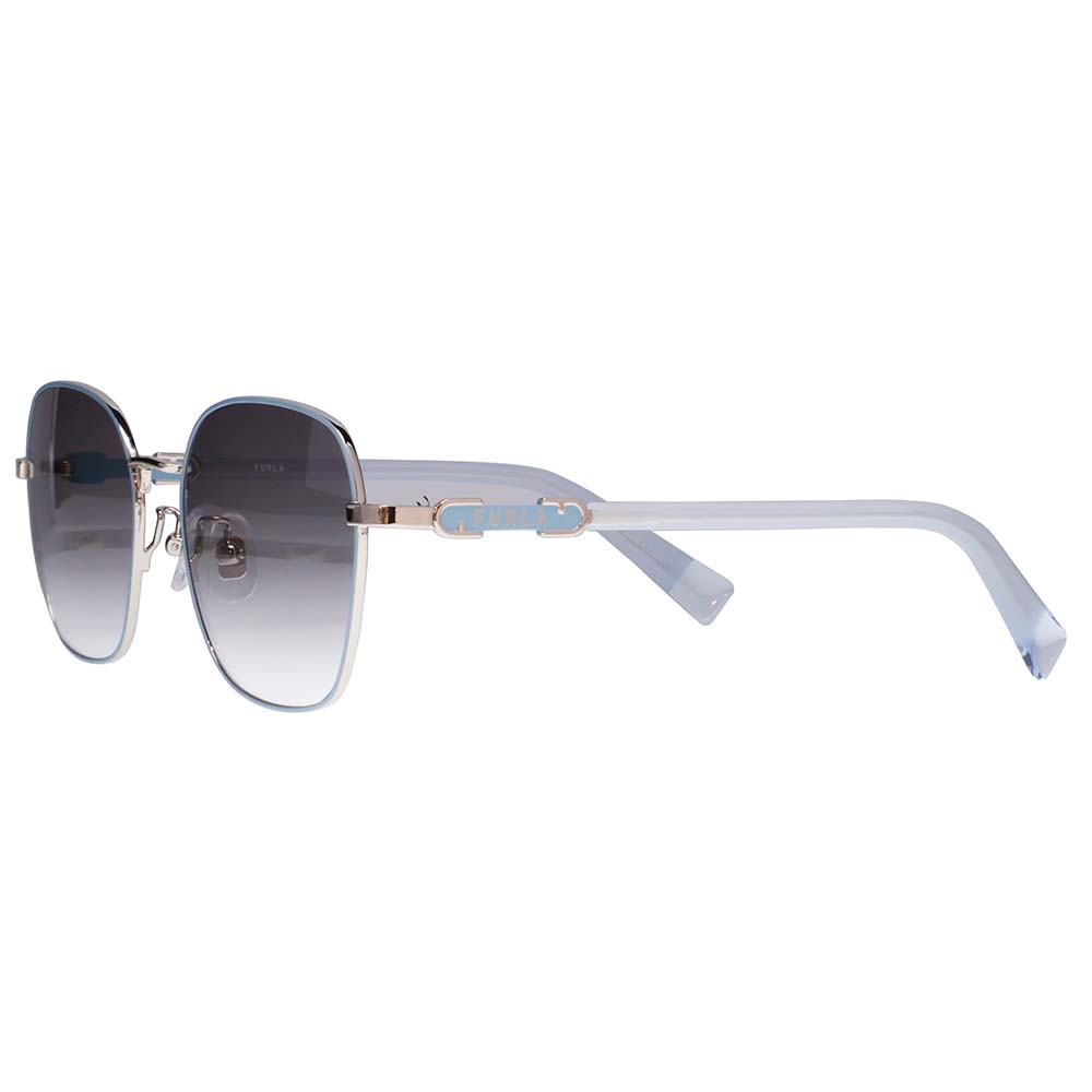 【正規品販売店】 FURLA フルラ サングラス SFU855J 0F80 54 ヘキサゴン メタル ジャパンモデル レディース