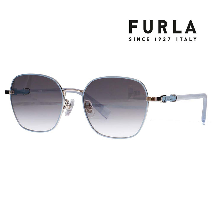 【正規品販売店】 FURLA フルラ サングラス SFU855J 0F80 54 ヘキサゴン メタル ジャパンモデル レディース