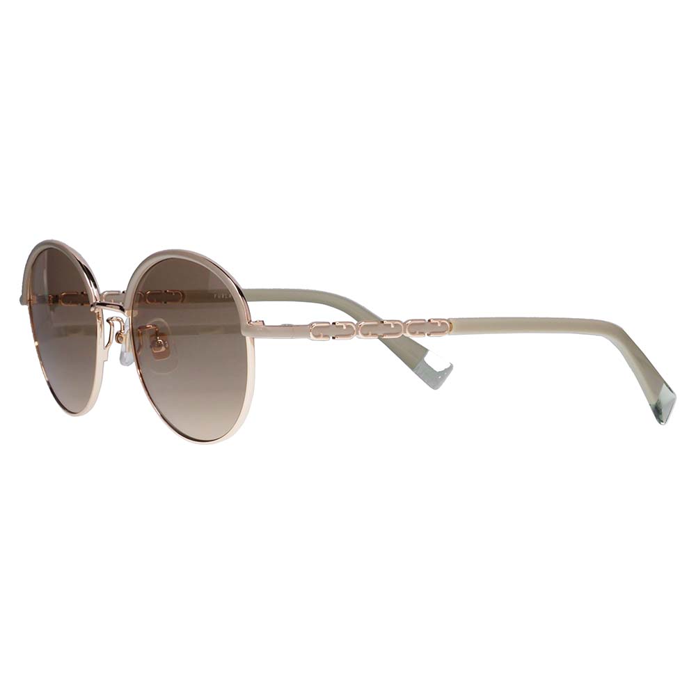 【正規品販売店】 FURLA フルラ サングラス SFU856J 0177 52 ボストン ラウンド メタル ジャパンモデル レディース