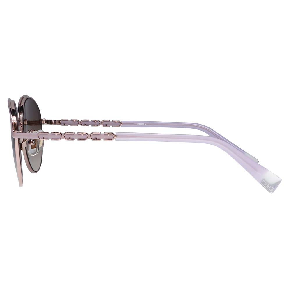【正規品販売店】 FURLA フルラ サングラス SFU856J 08R5 52 ボストン ラウンド メタル ジャパンモデル レディース