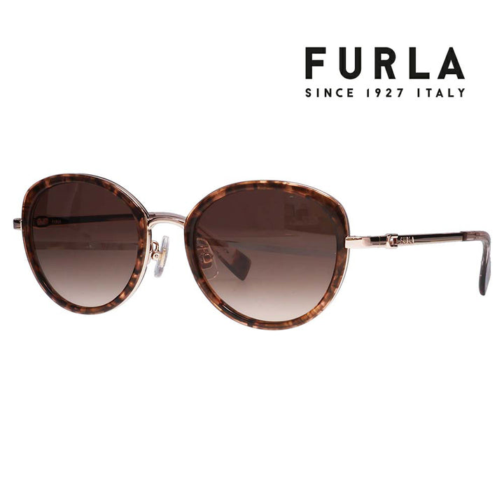 【正規品販売店】 FURLA フルラ サングラス SFU857J 0177 52 キャットアイ ボストン ジャパンモデル レディース