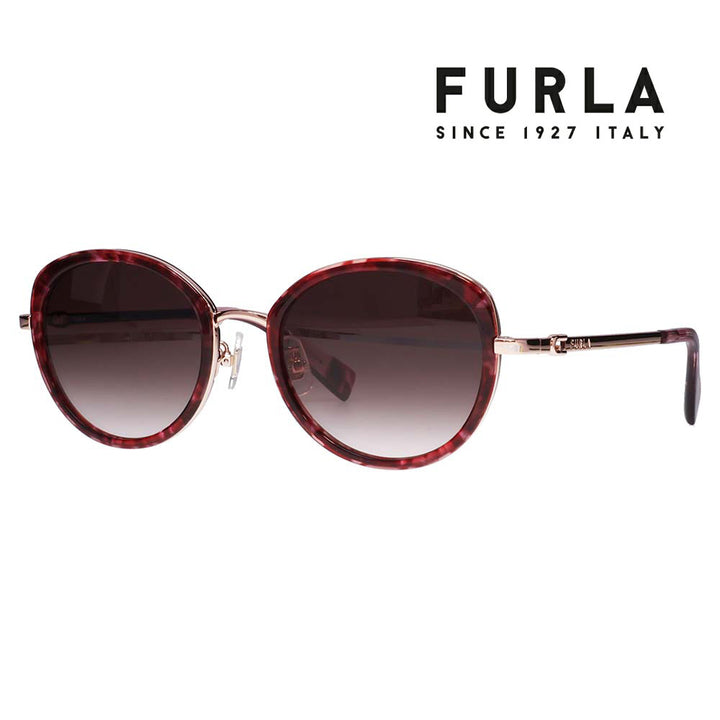 【正規品販売店】 FURLA フルラ サングラス SFU857J 0S02 52 キャットアイ ボストン ジャパンモデル レディース