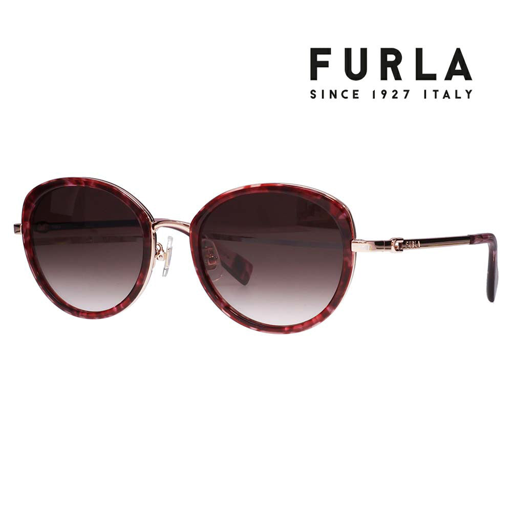 正規品販売店】 FURLA フルラ サングラス SFU857J 0S02 52 キャット