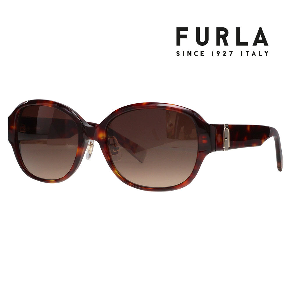 【正規品販売店】 FURLA フルラ サングラス SFUA39J 0745 54 オーバーサイズ オーバル セル レディース