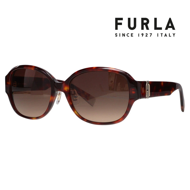 【正規品販売店】 FURLA フルラ サングラス SFUA39J 0745 54 オーバーサイズ オーバル セル レディース
