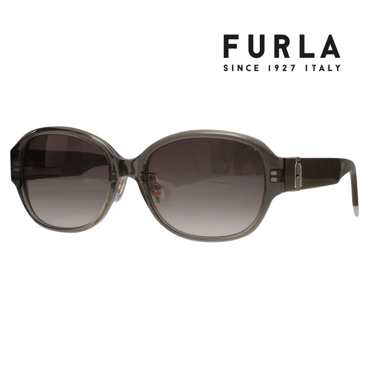 【正規品販売店】 FURLA フルラ サングラス SFUA39J 0U70 54 オーバーサイズ オーバル セル レディース