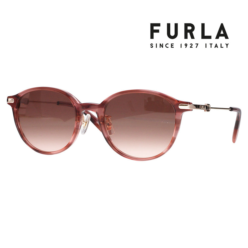 【正規品販売店】 FURLA フルラ サングラス SFUA40J 04A2 50 セル メタル ボストン コンビ レディース