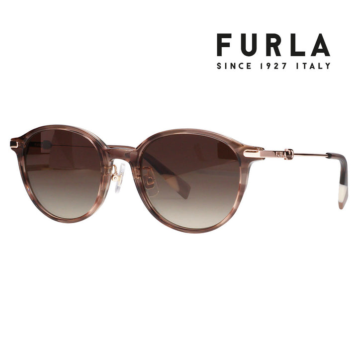 【正規品販売店】 FURLA フルラ サングラス SFUA40J 6XEP 50 セル メタル ボストン コンビ レディース 偏光