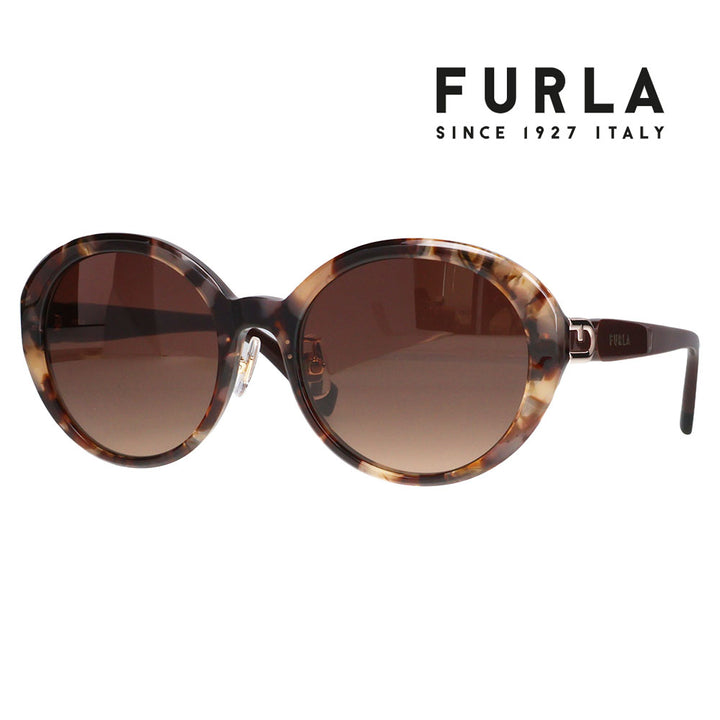【正規品販売店】 FURLA フルラ サングラス SFUA43J 0745 53 ラウンド セル レディース