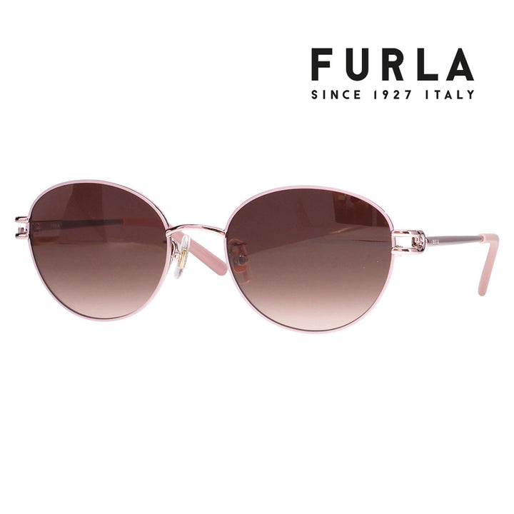 【正規品販売店】 FURLA フルラ サングラス SFUA45J 04GA 53 ラウンド メタル レディース