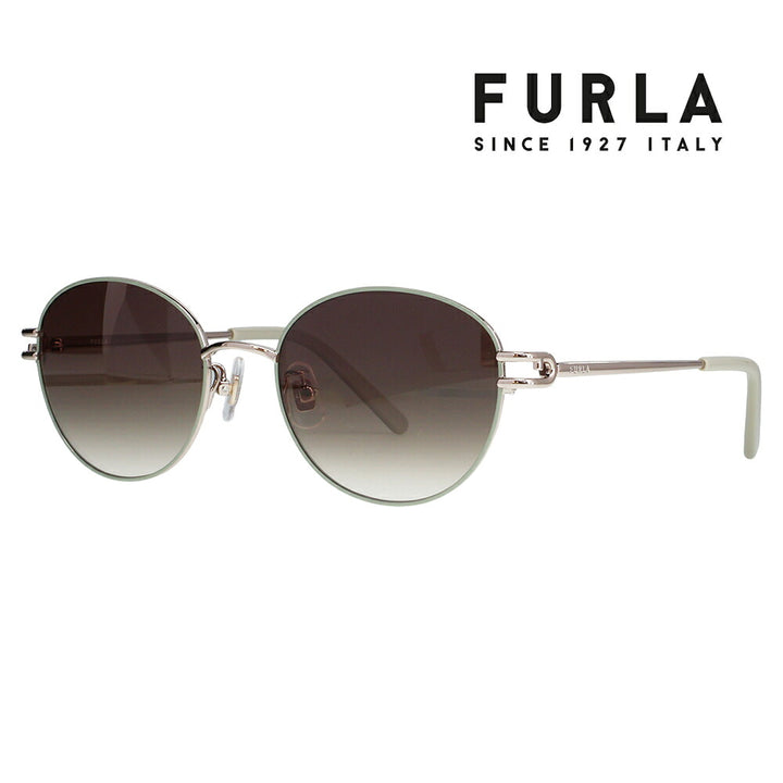 【正規品販売店】 FURLA フルラ サングラス SFUA45J 08NE 53 ラウンド メタル レディース