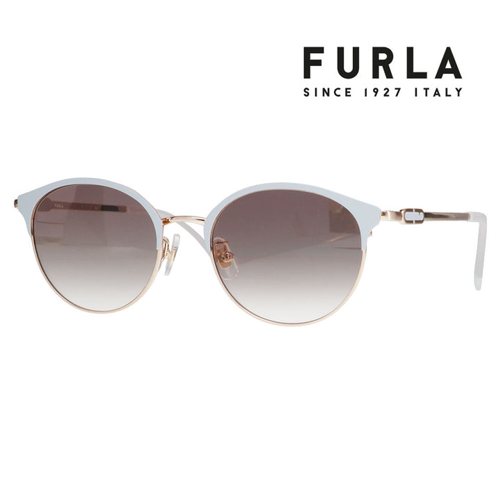 【正規品販売店】 FURLA フルラ サングラス SFUA46J 0594 52 ブロー ボストン メタル レディース