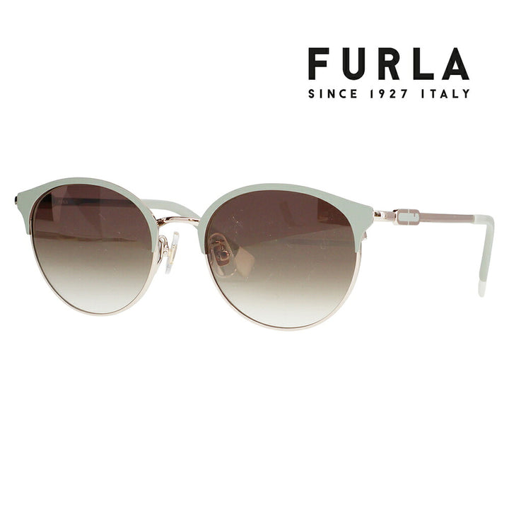 【正規品販売店】 FURLA フルラ サングラス SFUA46J 0596 52 ブロー ボストン メタル レディース