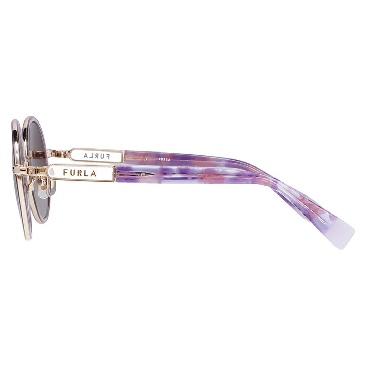 【正規品販売店】 FURLA フルラ サングラス SFUA48J 0I88 52 メタル セル ラウンド コンビ レディース