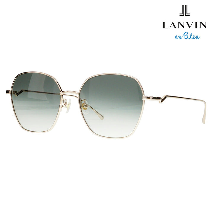 【正規品販売店】 LANVIN en bleu ランバンオンブルー サングラス SLB013J 0I88 57 フレンチビンテージ スクエア メタル ジャパンモデル レディース