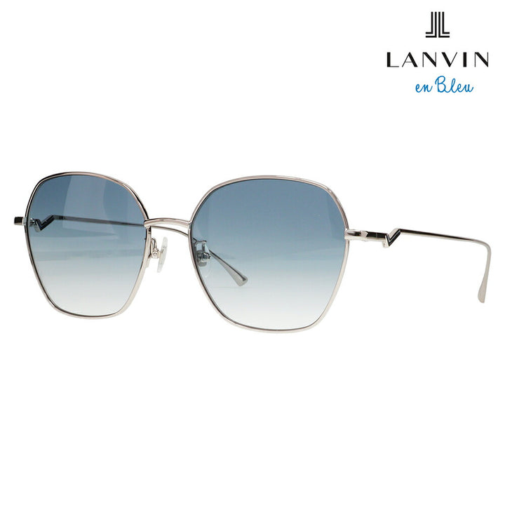 【正規品販売店】 LANVIN en bleu ランバンオンブルー サングラス SLB013J 0S11 57 フレンチビンテージ スクエア メタル ジャパンモデル レディース