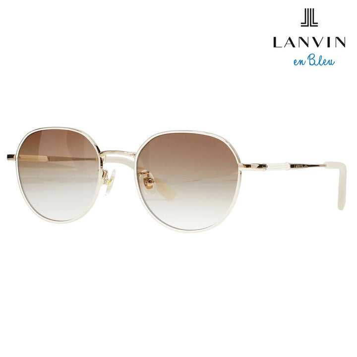 【正規品販売店】 LANVIN en bleu ランバンオンブルー サングラス SLB014J 0I88 51 フレンチビンテージ クラウンパント メタル ジャパンモデル レディース