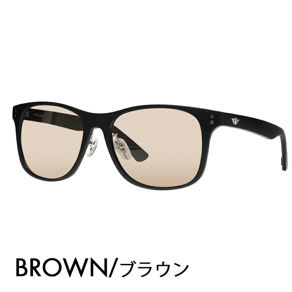 復刻別注モデル【正規品販売店】ポリス サングラス カラーレンズセット SPL982I U28P 57 POLICE セル 限定 別注カラー ベストセラー ウェリントン ライトカラー 伊達眼鏡 メガネ