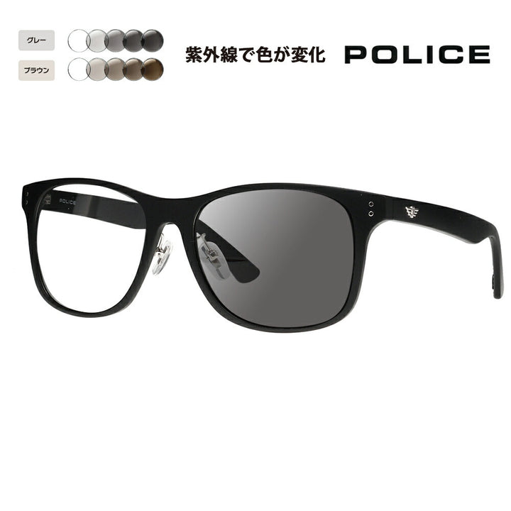 復刻別注モデル【正規品販売店】ポリス サングラス 調光レンズセット SPL982I U28P 57 POLICE セル 限定 別注カラー ベストセラー ウェリントン 伊達眼鏡 メガネ