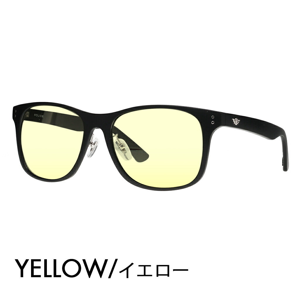 復刻別注モデル【正規品販売店】ポリス サングラス カラーレンズセット SPL982I U28P 57 POLICE セル 限定 別注カラー ベストセラー ウェリントン ライトカラー 伊達眼鏡 メガネ