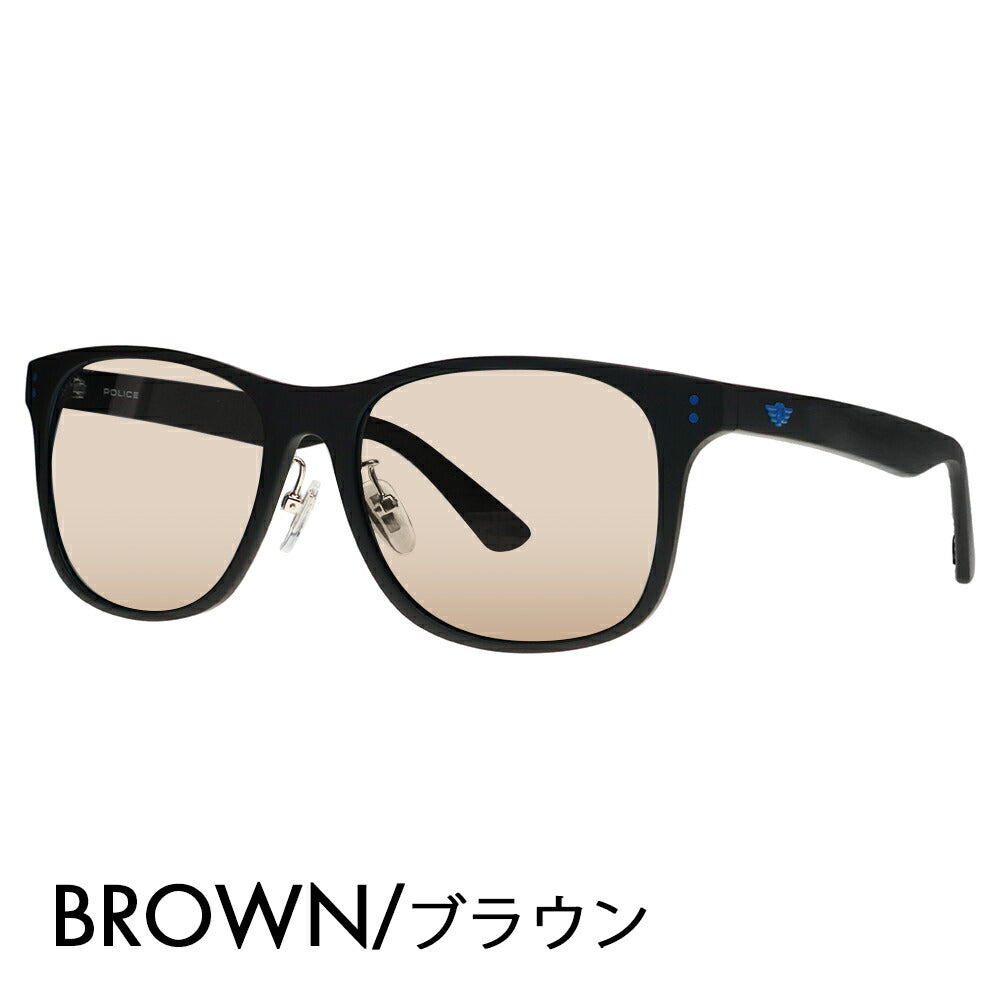 復刻別注モデル【正規品販売店】ポリス サングラス カラーレンズセット SPL982I U28Z 57 POLICE セル 限定 別注カラー ベストセラー ウェリントン ライトカラー  伊達眼鏡 メガネ