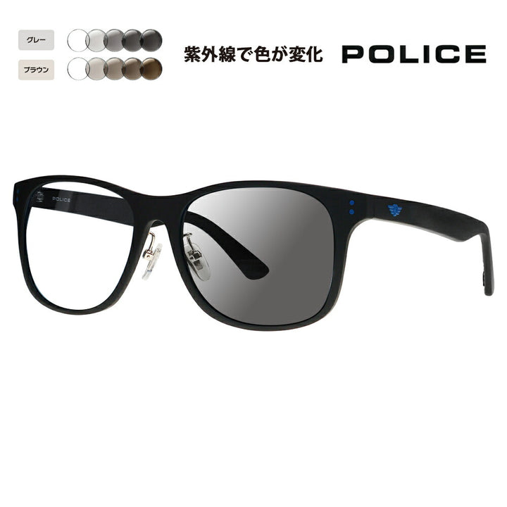 復刻別注モデル【正規品販売店】ポリス サングラス 調光レンズセット SPL982I U28Z 57 POLICE セル 限定 別注カラー ベストセラー ウェリントン 伊達眼鏡 メガネ