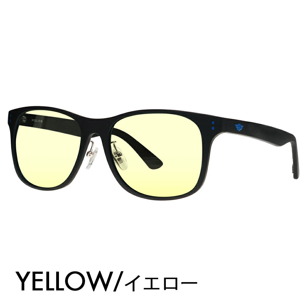 復刻別注モデル【正規品販売店】ポリス サングラス カラーレンズセット SPL982I U28Z 57 POLICE セル 限定 別注カラー ベストセラー ウェリントン ライトカラー  伊達眼鏡 メガネ