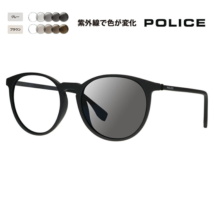 復刻別注モデル【正規品販売店】ポリス サングラス 調光レンズセット SPL983I U28X 53 POLICE 別注カラー ベストセラー ボストン ウェリントン 伊達眼鏡 メガネ