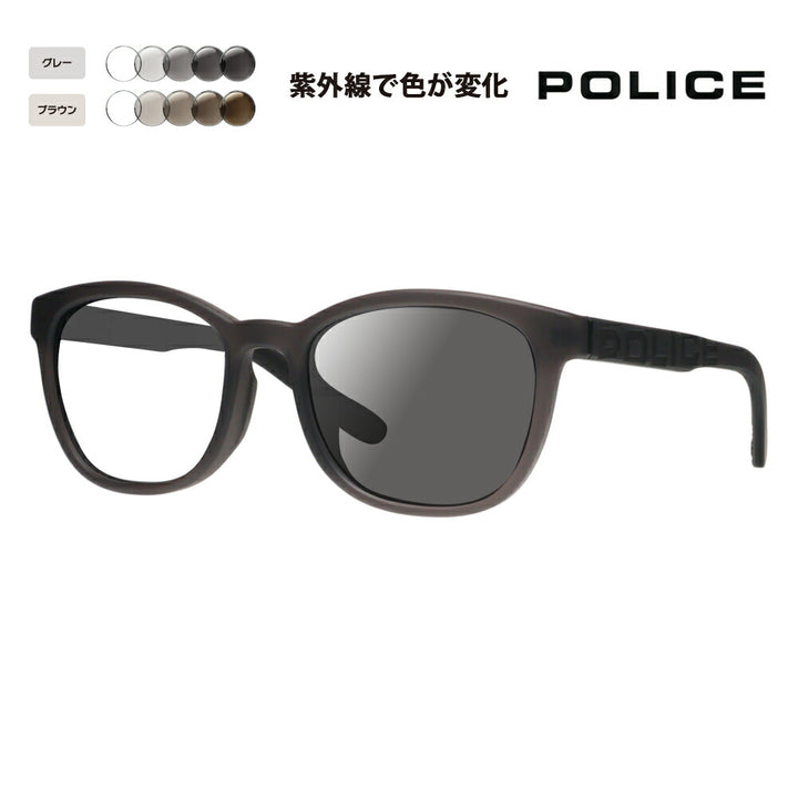 [Authorized Retailer] Police Sunglasses Photochromic Lens Set SPLA69J 7VGP 53 POLICE LOUD Wellington Japan Model Cell Best Seller Fashion Glasses Eyeglasses 