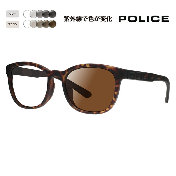 【正規品販売店】ポリス サングラス 調光レンズセット SPLA69J 878P 53 POLICE LOUD ウェリントン ジャパンモデル セル ベストセラー 伊達眼鏡 メガネ