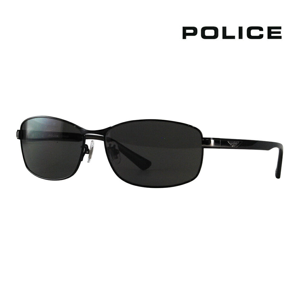 [Authorized Retailer] Police Glasses, Sunglasses, Fashion Glasses, Eyeglasses SPLC57J 0530 61 POLICE Square Full Rim Metal Titanium 