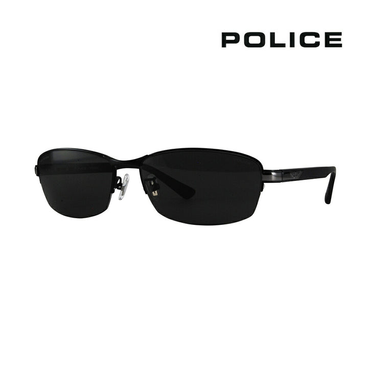 [Authorized Retailer] Police Glasses, Sunglasses, Fashion Glasses, Eyeglasses SPLC58J 531P 60 POLICE Square Half Rim Nylor Metal Titanium 