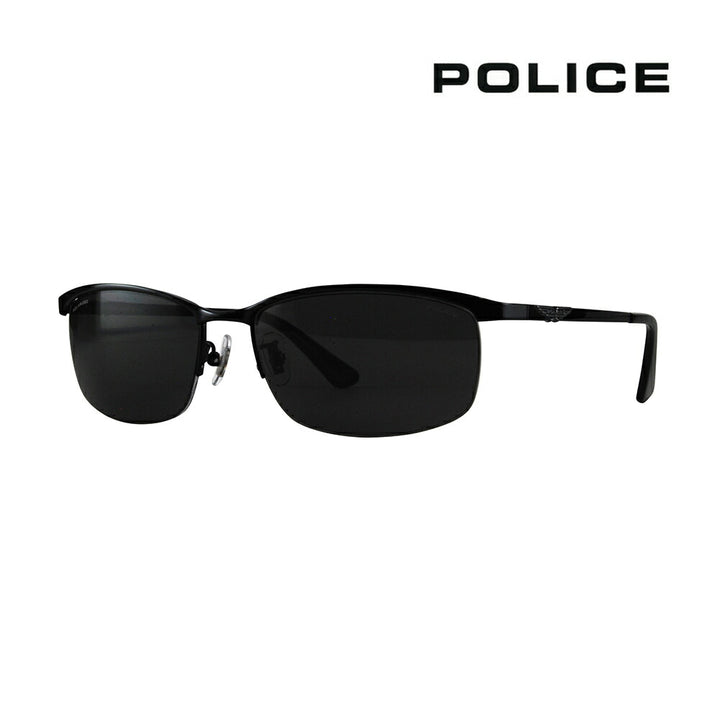 [Authorized Retailer] Police Glasses, Sunglasses, Fashion Glasses, Eyeglasses SPLC59J 530P 59 POLICE Square Half Rim Nylor Metal Titanium 