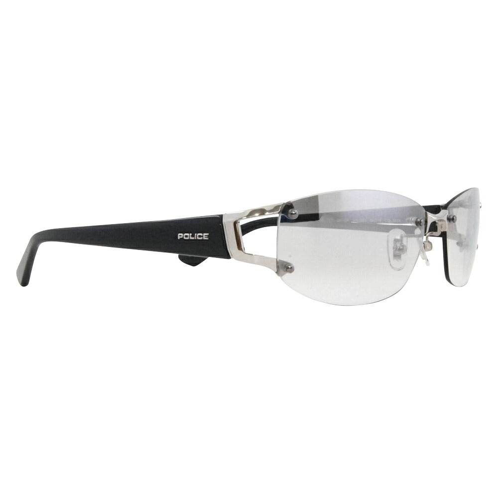 Special order reproduction model [Authorized dealer] Police sunglasses SPLC60J 583X 59 POLICE Square Rimless Two-point Metal Titanium 