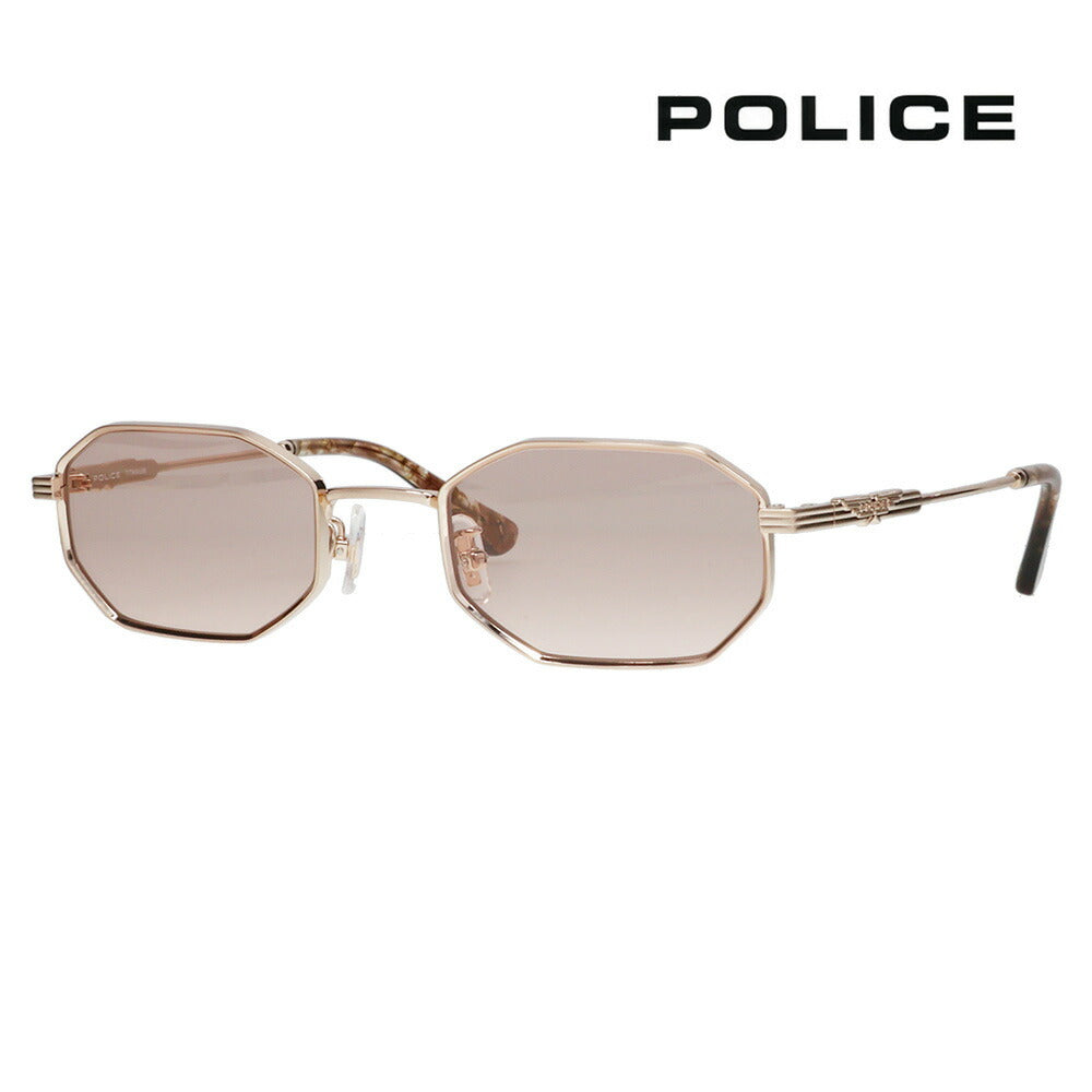 [Authorized Retailer] Police Sunglasses, Fashion Glasses, Eyeglasses SPLC62J 0383 50 POLICE 2021 Model Japan Model ORIGIN Origins Titanium Round Octagon 