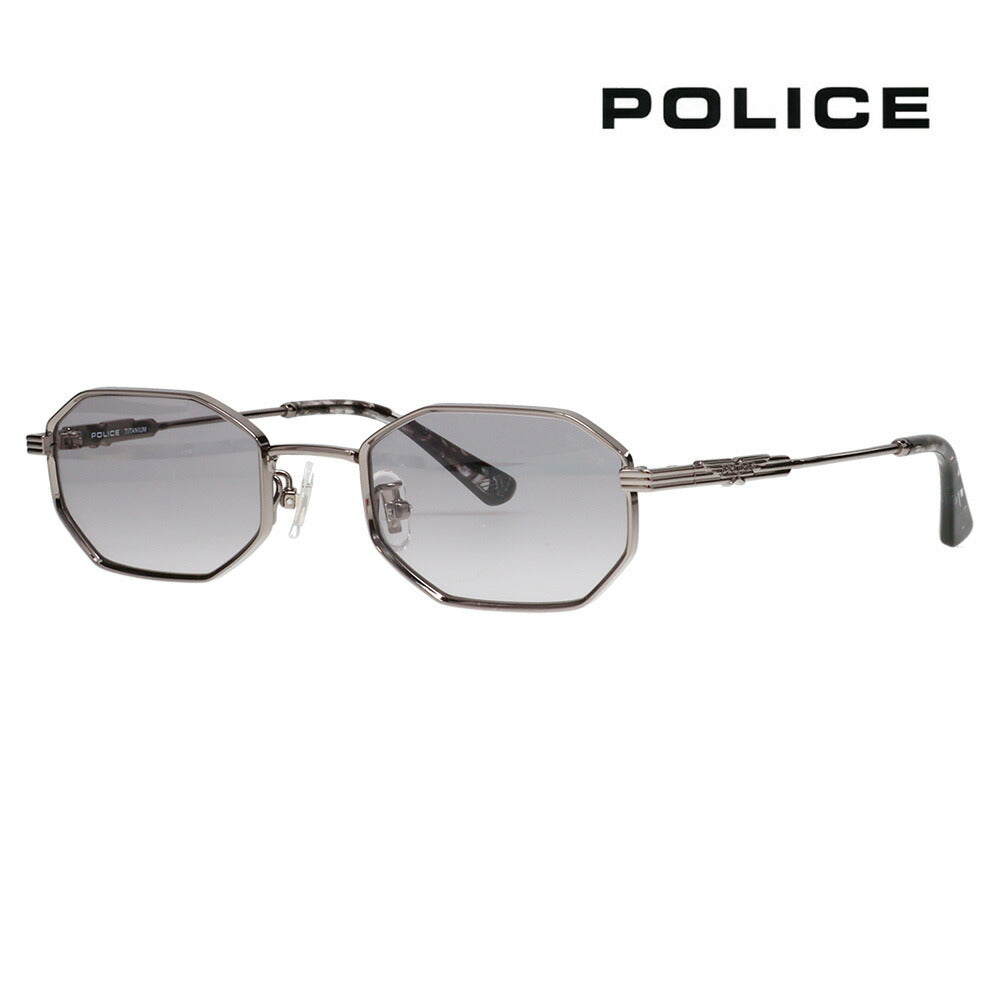 [Authorized Retailer] Police Sunglasses, Fashion Glasses, Eyeglasses SPLC62J 0568 50 POLICE 2021 Model Japan Model ORIGIN Origins Titanium Round Octagon 