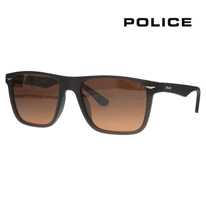 【正規品販売店】ポリス サングラス SPLE02 868P 57 POLICE GATOR2 スクエア セル メンズ 偏光 伊達眼鏡 メガネ