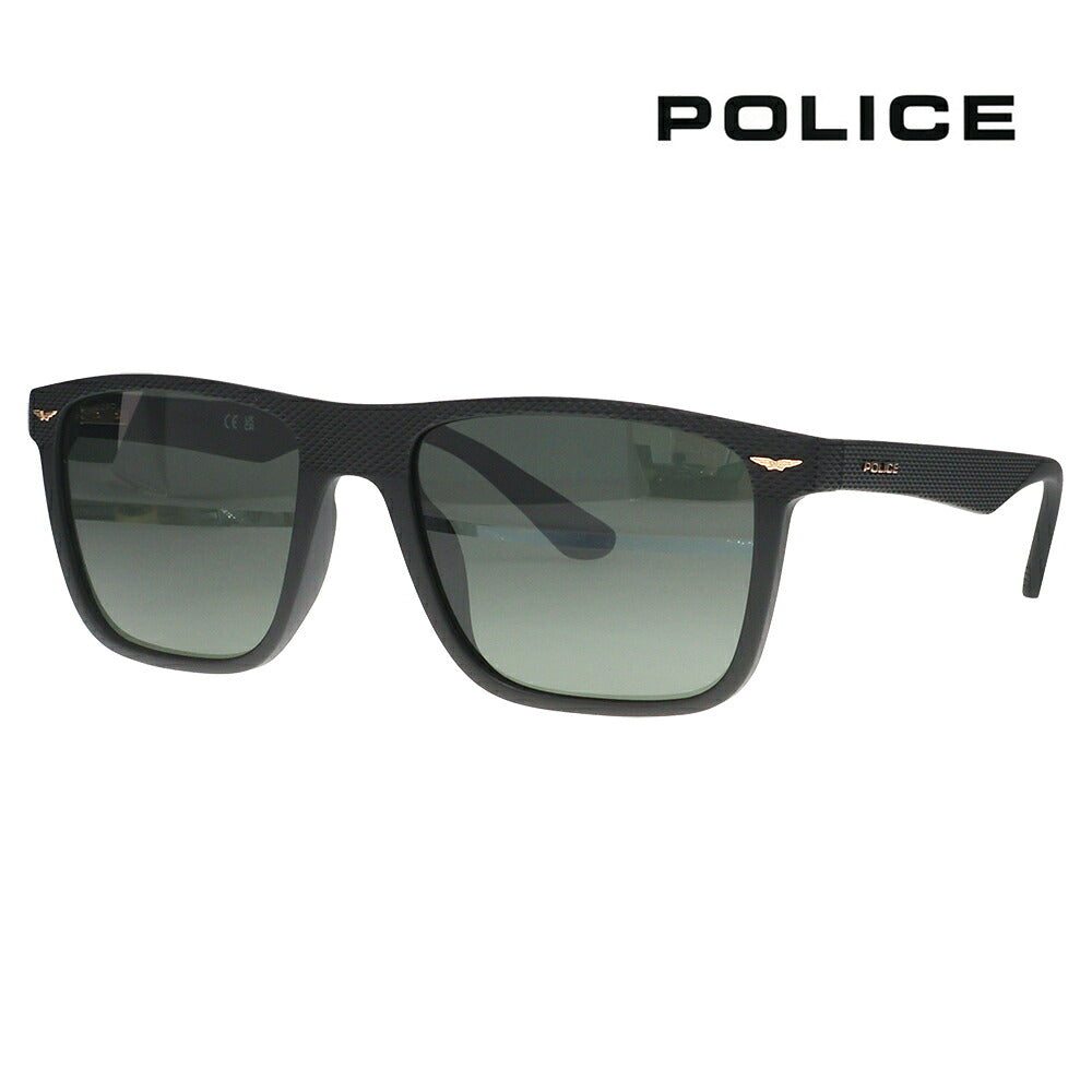 【正規品販売店】ポリス サングラス SPLE02 U28P 57 POLICE GATOR2 スクエア セル メンズ 偏光 伊達眼鏡 メガネ