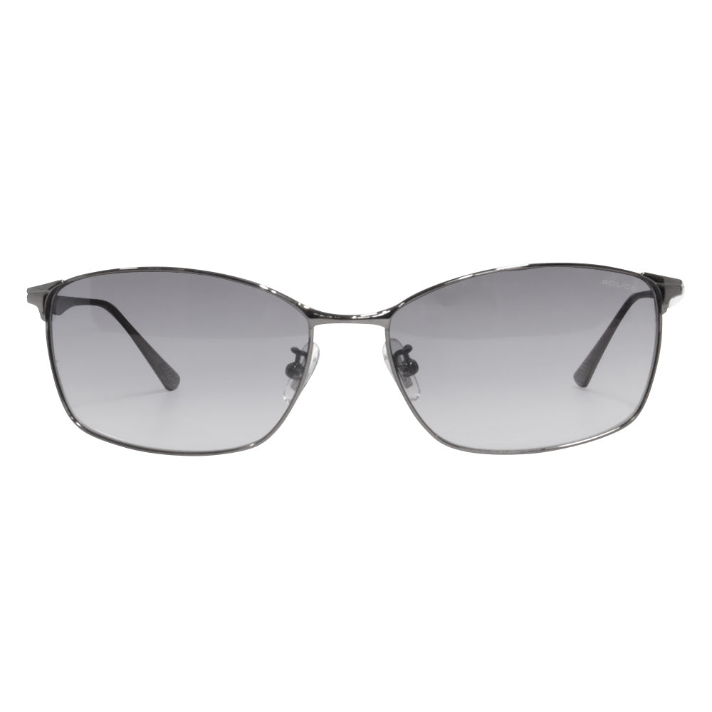 [Authorized Retailer] Police Glasses, Sunglasses, Fashion Glasses, Eyeglasses SPLE44J 568S 60 POLICE Square Full Rim Metal Titanium Men's 2022 Model 