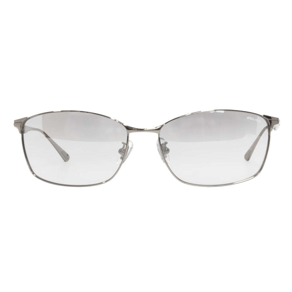[Authorized Retailer] Police Glasses, Sunglasses, Fashion Glasses, Eyeglasses SPLE44J 583X 60 POLICE Square Full Rim Metal Titanium Men's 2022 Model 