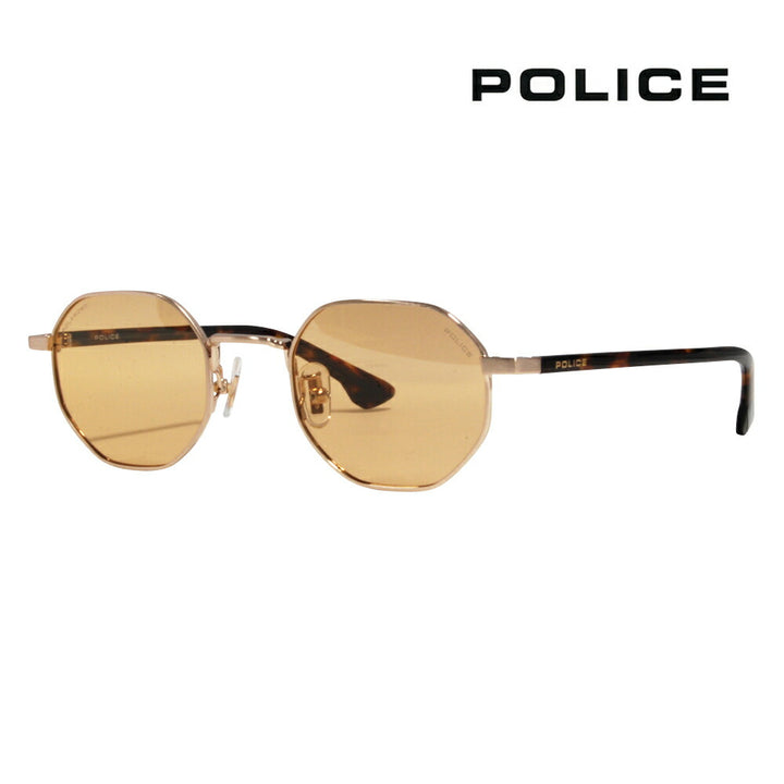 [Authorized Retailer] Police Glasses Sunglasses 2022 Model Fashion Glasses SPLE46J 383P 47 POLICE Round Full Rim Polarized Lenses Unisex 