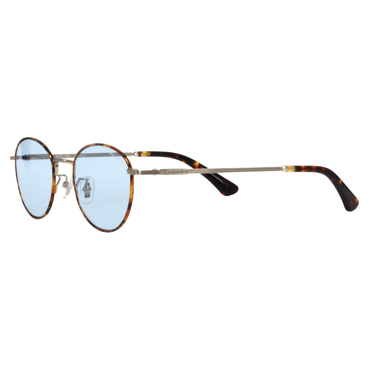 [Authorized Retailer] Police Glasses, Sunglasses, Fashion Glasses, SPLF46J 0G34 48 POLICE Round Metal Classic Light Color Unisex 