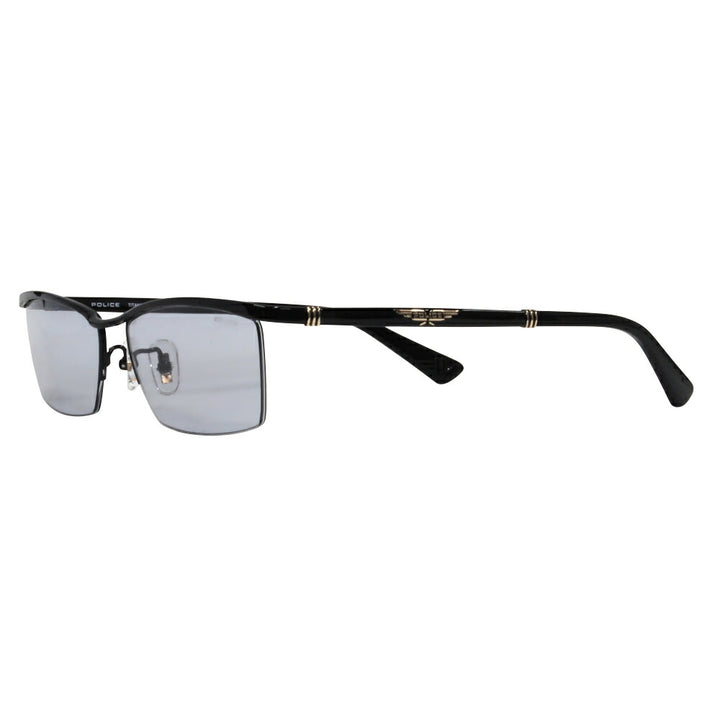 [Authorized Retailer] Police Glasses Sunglasses 2022 Model Fashion Glasses SPLF47J 0530 56 POLICE Square Metal Half Rim Nylon Men's Light Color 