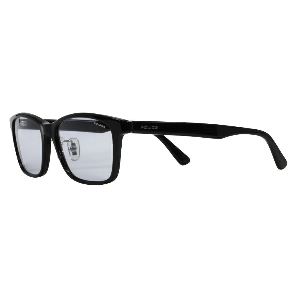 [Authorized Retailer] Police Glasses Sunglasses 2022 Model Fashion Glasses SPLF48J 01KS 53 POLICE Square Wellington Metal Full Rim Cell Men's Light Color UV Protection 