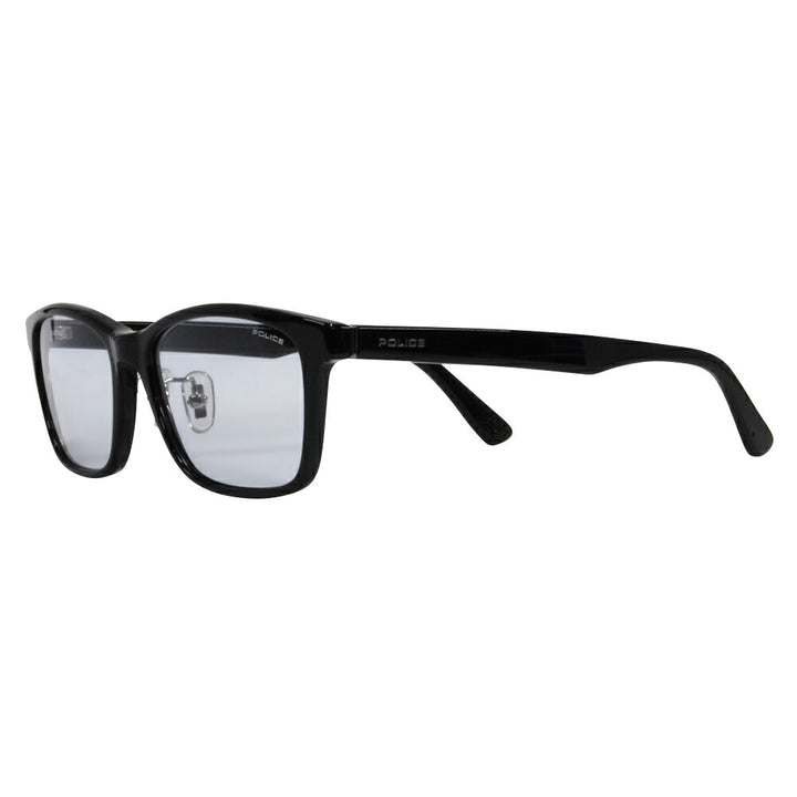 [Authorized Retailer] Police Glasses Sunglasses 2022 Model Fashion Glasses SPLF48J 01KS 53 POLICE Square Wellington Metal Full Rim Cell Men's Light Color UV Protection 